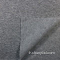 HEATHER GREY 100% polyester un coup de pinceau latéral Tissu en toison en tricot pour le textile de la maison manteau